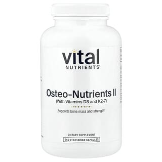 فايتال نيوترنتس‏, Osteo-Nutrients II مع فيتامين ك 2-7 ، 240 كبسولة نباتية