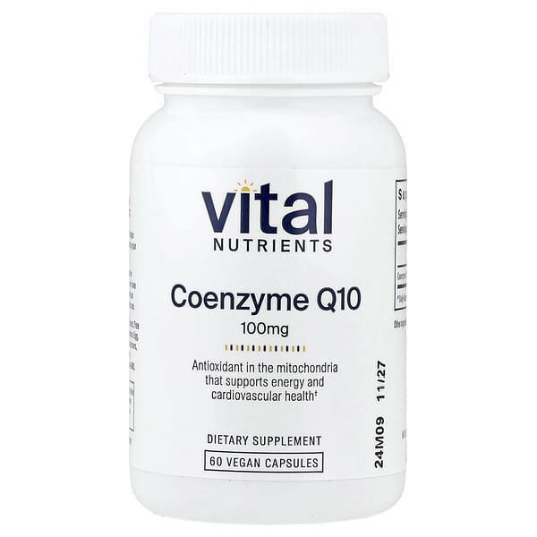 Vital Nutrients, Coenzyme Q10, 100 mg, 60 capsules vegan