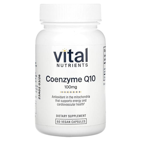 Coenzyme Q10, 100 mg, 60 Vegan Capsules