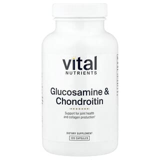 Vital Nutrients, Glucosamine et chondroïtine, 120 capsules