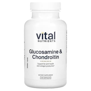 Vital Nutrients, Glucosamina y condroitina, 120 cápsulas