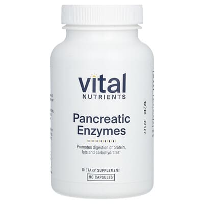 Vital Nutrients, Pancreatin, 90 Capsules