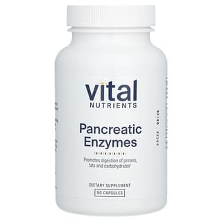 Vital Nutrients, Enzimas pancreáticas, 90 cápsulas