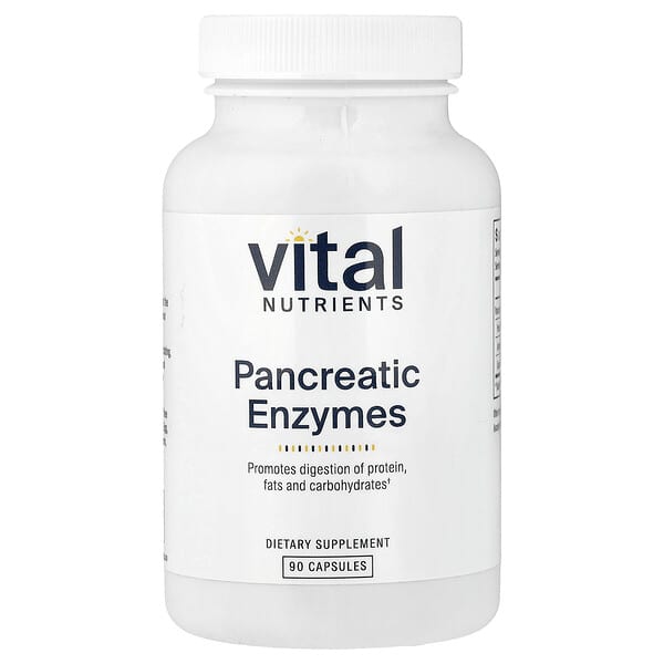 Vital Nutrients, 췌장 효소, 캡슐 90정