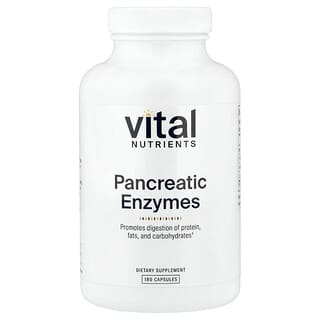 Vital Nutrients, 췌장 효소, 캡슐 180정