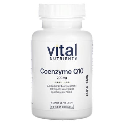 Vital Nutrients, CoQ10, 200 mg, 60 Vegan Capsules