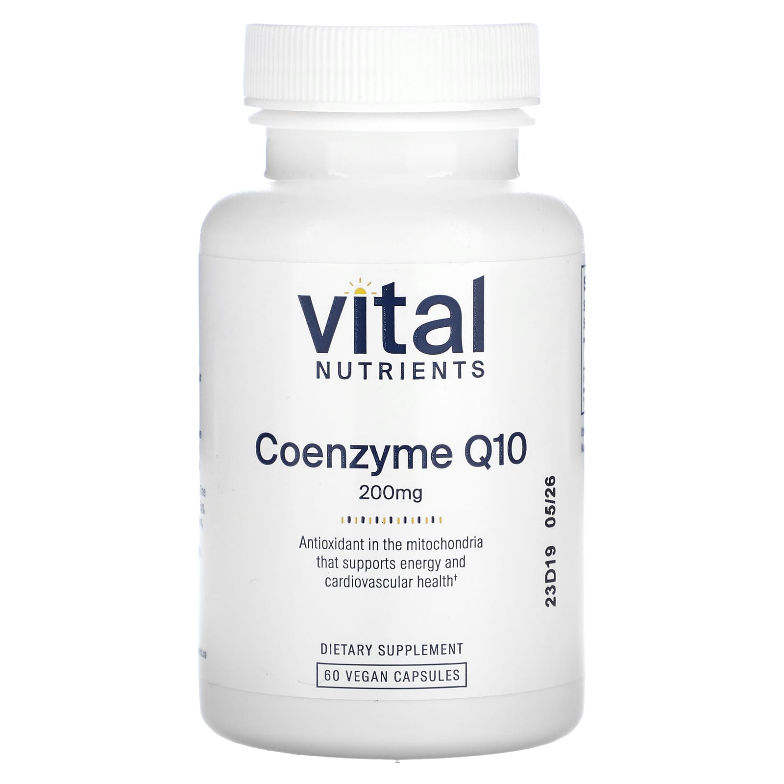 Vital Nutrients Coenzyme Q10 200 Mg 60 Vegan Capsules 5927