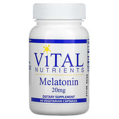 Vital Nutrients, Melatonin, 20 mg, 60 Vegetarian Capsules