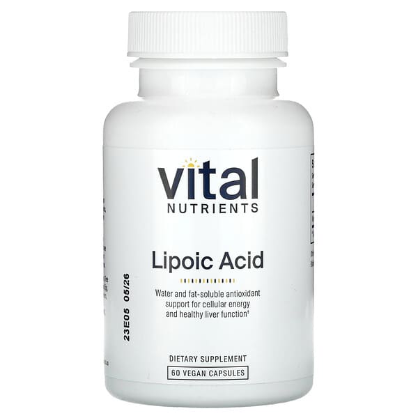 Lipoic Acid, 60 Vegan Capsules (300 mg per Capsule)