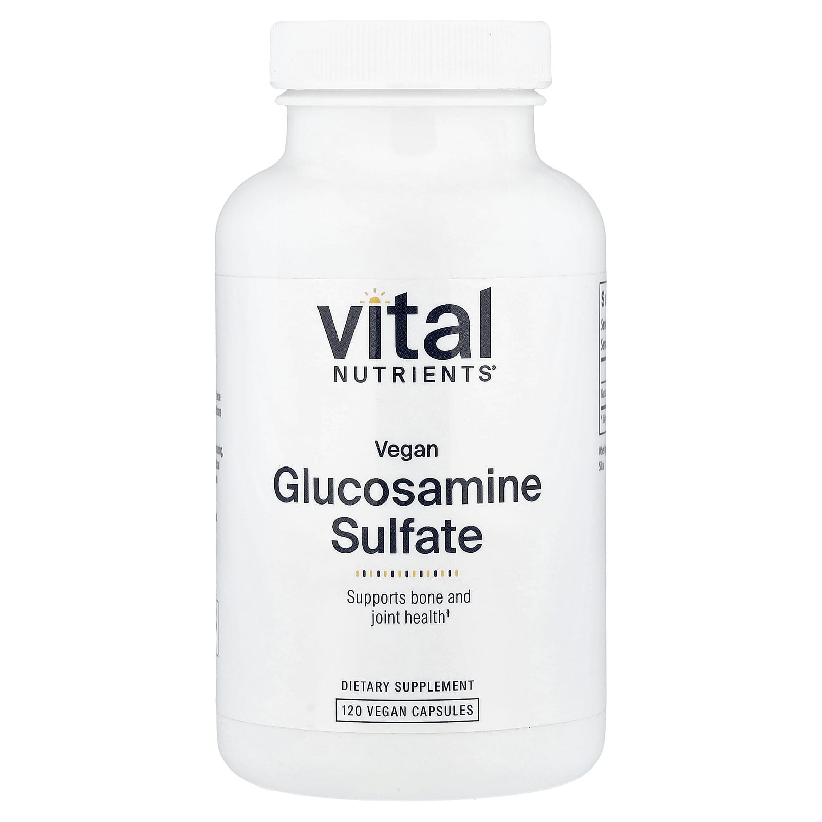 Vital Nutrients Vegan Glucosamine Sulfate – 120 gélules véganes de Vital Nutrients