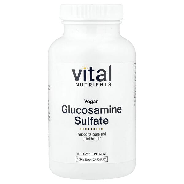 Vital Nutrients, 비건 글루코사민 설페이트, 베지 캡슐 120정(캡슐 1정당 750mg)