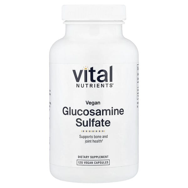 Vital Nutrients, Vegan Glucosamine Sulfate, 120 Vegan Capsules (750 mg per Capsule) — product photo 1