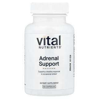 Vital Nutrients, Refuerzo suprarrenal, 60 cápsulas