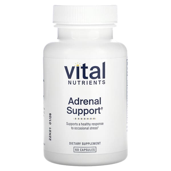 Vital Nutrients Adrenal Support, 60 Capsules