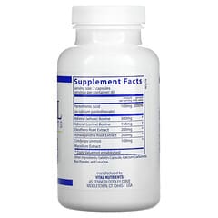 Vital Nutrients, Refuerzo suprarrenal, 120 cápsulas