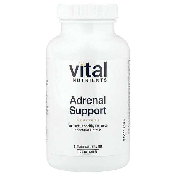 Vital Nutrients, Adrenal Support, 캡슐 120정