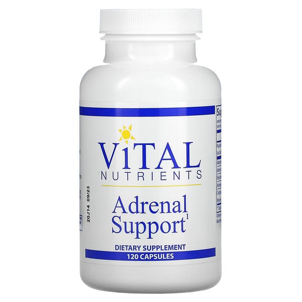 Vital Nutrients, アドレナルサポート、120粒