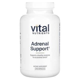 Vital Nutrients‏, תמיכה בבלוטת האדרנל, 240 כמוסות