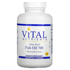 Vital Nutrients, Aceite de pescado ultrapuro 700, Limón, 120 cápsulas blandas