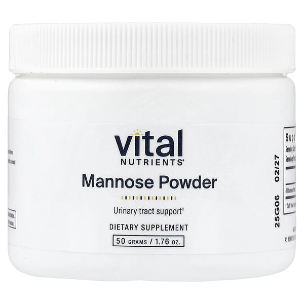 Vital Nutrients, 만노스 분말, 50g(1.76oz)