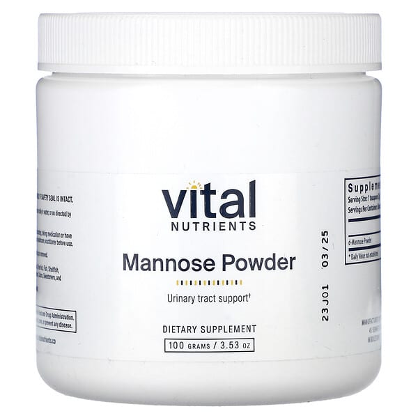 Mannose Powder, 3.53 oz (100 g)