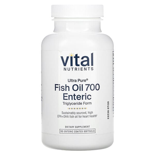 Ultra Pure, Fish Oil 700 Enteric, 90 Enteric Coated Softgels