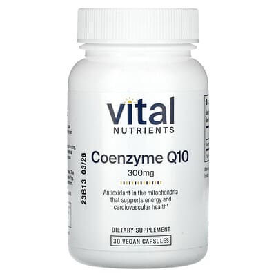 Vital Nutrients, CoQ10, 300 mg, 30 Vegan Capsules