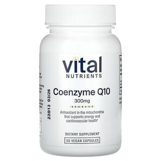 Vital Nutrients, Коэнзим Q10, 300 мг, 30 веганских капсул