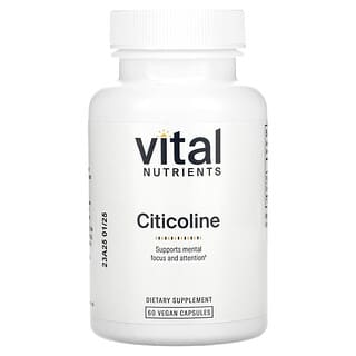 Vital Nutrients, Citicolina, 60 capsule vegane