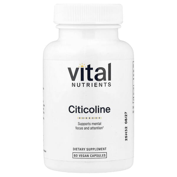 Vital Nutrients, Citicoline, 베지 캡슐 60정
