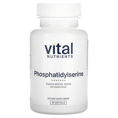Vital Nutrients, Phospholipid Serine, 300 mg, 60 Softgels (150 mg each softgel)