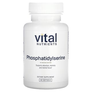 Vital Nutrients, Фосфатидилсерин, 60 мягких таблеток
