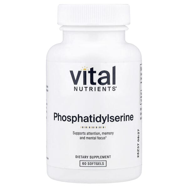 Vital Nutrients, Phosphatidylserine, 60 Softgels (150 mg per Softgel) — product photo 1