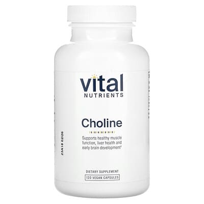Vital Nutrients, Choline, 550 mg, 120 Vegan Capsules (275 mg per capsule)