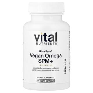 Vital Nutrients, ультрачистая, веганская омега омега SPM+, 90 веганских капсул