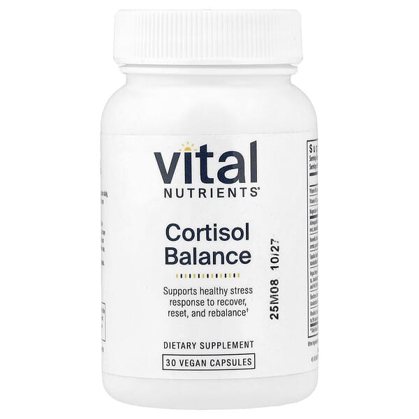 Vital Nutrients, Cortisol Balance, 베지 캡슐 30정