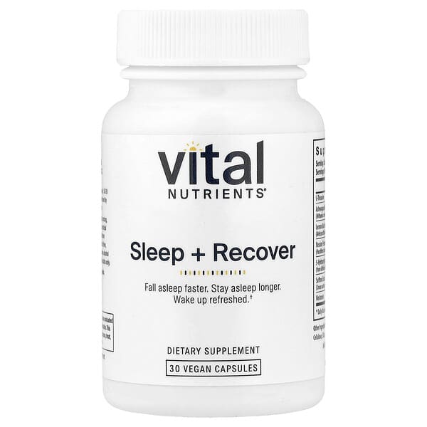Vital Nutrients, Sleep + Recover , 30 Vegan Capsules