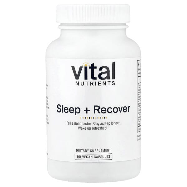 Vital Nutrients, 슬립 + 리커버리, 베지 캡슐 90정