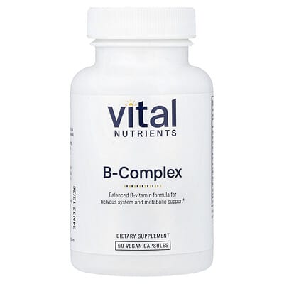 Vital Nutrients, Vitamin B Complex, 60 Vegan Capsules