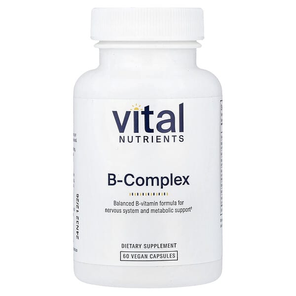 Vital Nutrients B-Complex, 60 Vegan Capsules