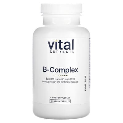 Vital Nutrients, Vitamin B Complex, 120 Vegan Capsules