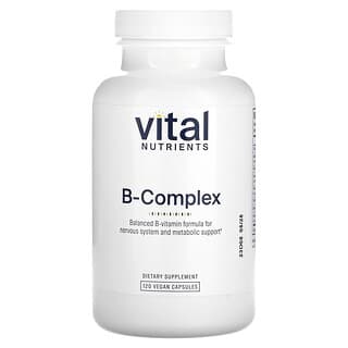 Vital Nutrients, Complexe B, 120 capsules vegan