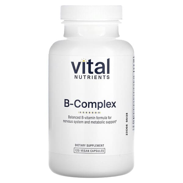 Vital Nutrients B-Complex, 120 Vegan Capsules