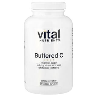 Vital Nutrients, Buffered C, gepuffertes C, 220 vegane Kapseln