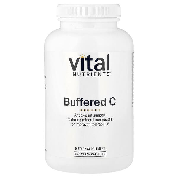 Vital Nutrients, Buffered C, 베지 캡슐 220정