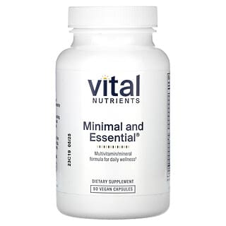 Vital Nutrients, ミニマル＆エッセンシャル、ヴィーガンカプセル90粒