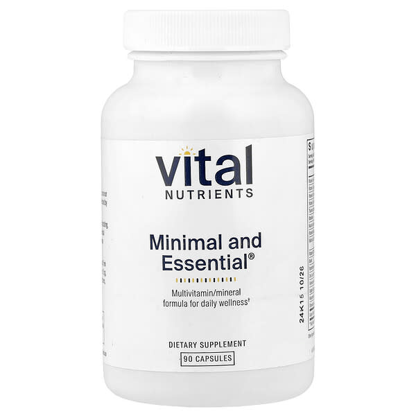 Vital Nutrients, Minimal dan Penting, 90 Kapsul Vegan