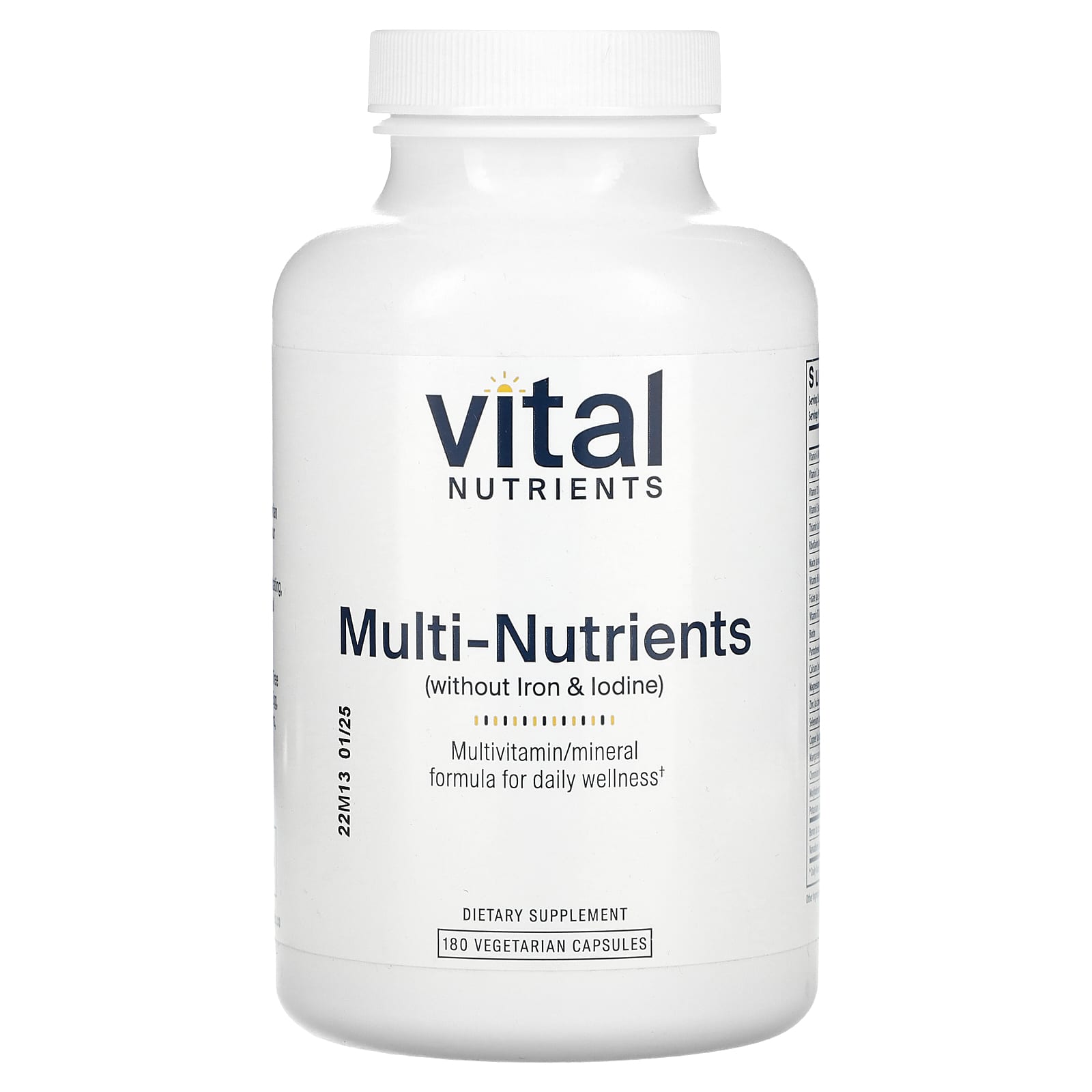 NUTRIPURE - MULTI VITAMINES 21 NUTRIMENTS - 60 GELULES - 03/2025