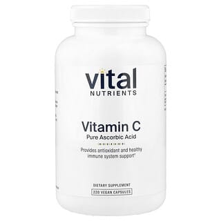 Vital Nutrients, Vitamin C, 220 vegane Kapseln (1.000 mg pro Kapsel)
