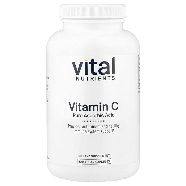 Vital Nutrients, Vitamina C, 220 cápsulas veganas (1000 mg por cápsula)